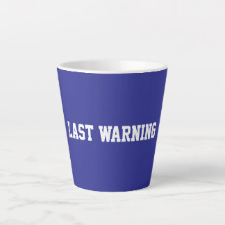 Fun Blue Sarcastic Teacher  Latte Mug