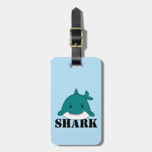 Fun Blue Shark Luggage Tag