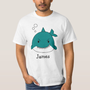 Fun Blue Shark Personalized T-Shirt