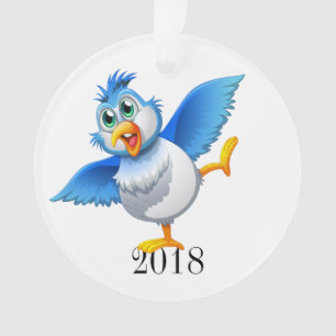 Fun Bluebird of Happiness for EVERYONE Ornament