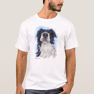 Fun Boarder Collie Cartoon T-Shirt