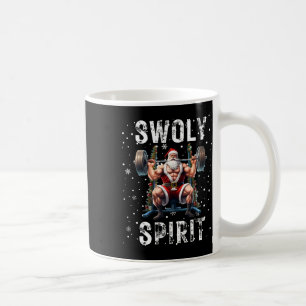 Fun Bodybuilding Swoly Spirit Santa Humour Christm Coffee Mug