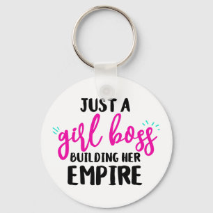 FUN, BOLD GIRL BOSS GIRLY TYPOGRAPHY KEYCHAIN