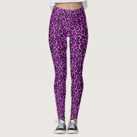 Fun Bold Purple & Pink Colourful Leopard Print