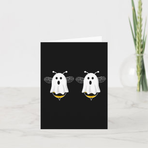 Fun Boo Bees Couples Halloween Costume For Women's Card