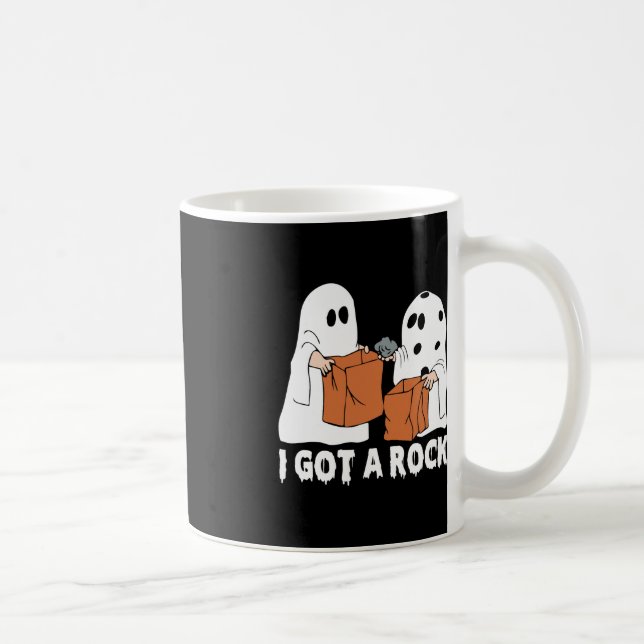 Fun Boo Ghost Scary I Got A Rock Halloween  Coffee Mug (Right)