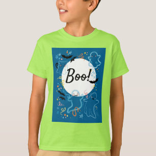Fun boo Halloween ghost kids t-shirt 