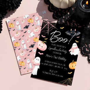 Fun Boo! Spooktacular Halloween Birthday Party Invitation