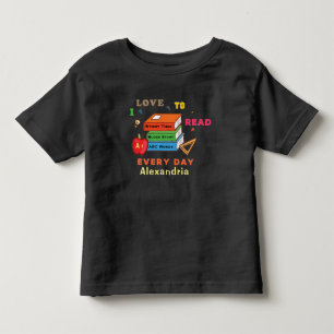 Fun Books I Love To Read Child Toddler T-shirt