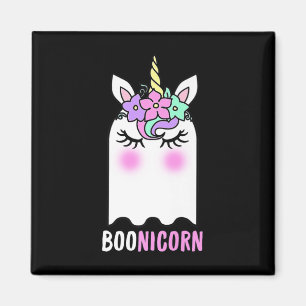 Fun Boonicorn Gift Ghost Unicorn Boo Retro Hallowe Magnet