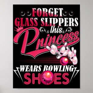 Fun Bowling  For Women Girls Kids Mom Wife  Poster