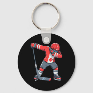 Fun Boy Kid Ice Hockey Apparel Keychain