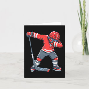 Fun Boy Kid Ice Hockey Dab Apparel Card