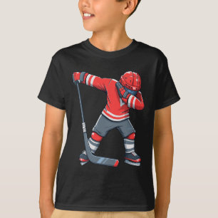 Fun Boy Kid Ice Hockey Dab Apparel T-Shirt