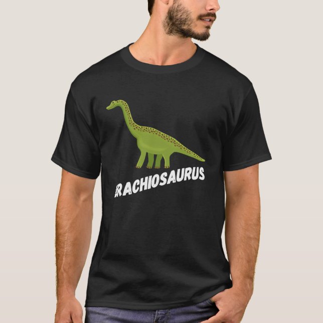 Fun Brachiosaurus Dinosaur T-Shirt (Front)