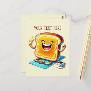 Fun Breakfast lovers toast Postcard