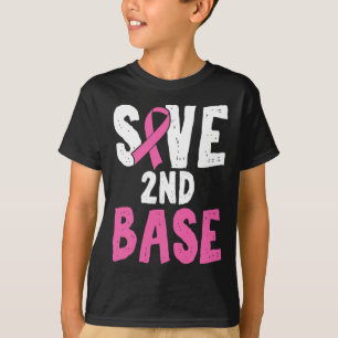 Fun Breast Cancer Awareness Month Save Second 2nd  T-Shirt