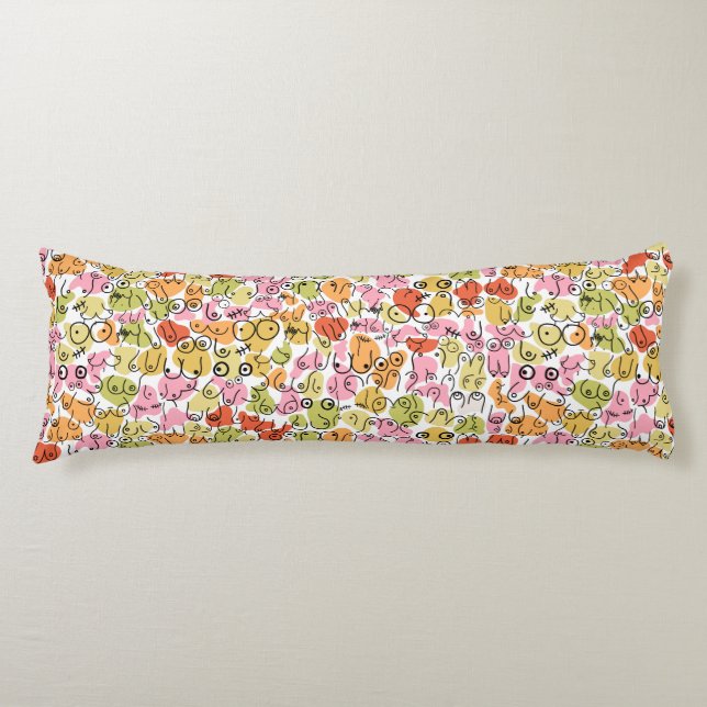 fun breast design body pillow (Front)