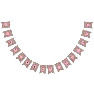 fun breast woman bunting flags