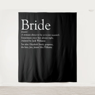 Fun Bride Definition Bridal Shower Photo  Tapestry