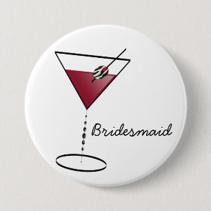 Fun Bridesmaid Favours 3 Inch Round Button