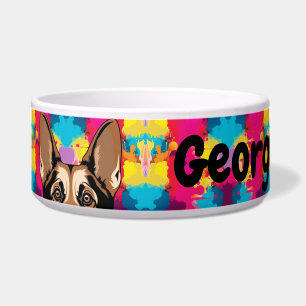 Fun Bright Dog/Cat Face Personalize Name