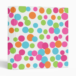 Fun Bright Dots Binder