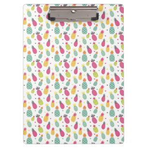 Fun Bright Tropical Pineapple Clipboard