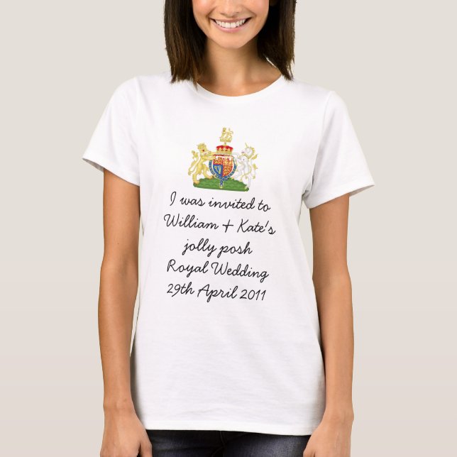 Fun British Royal Wedding souvenir top (Front)