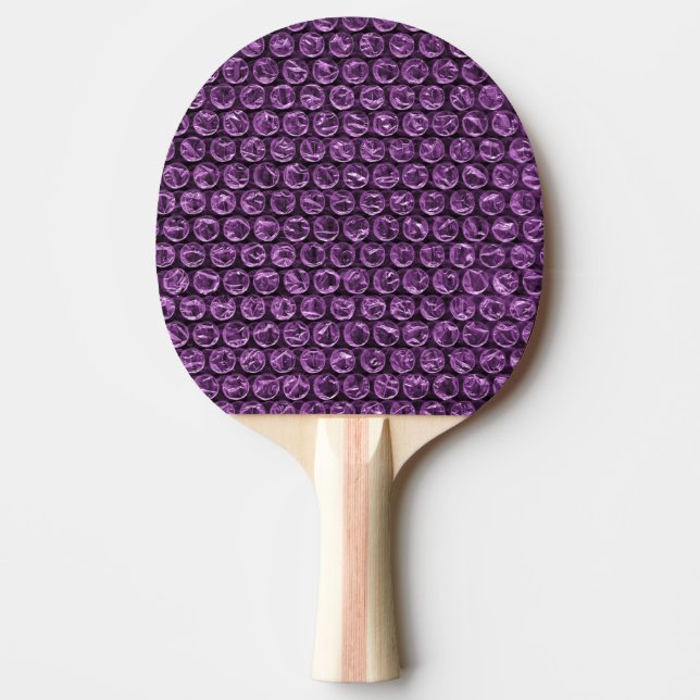 FUN Bubble Wrap Purple Ping Pong Paddle (Front)
