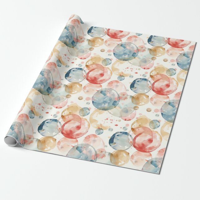 Fun Bubbles Wrapping Paper (Unrolled)