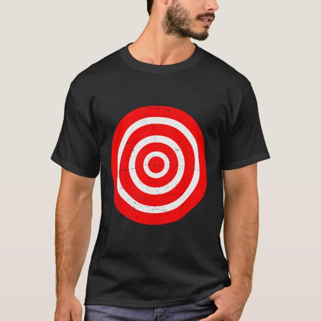Fun Bullseye Target Bulls Eye Prank Gift-archery T T-Shirt (Front)