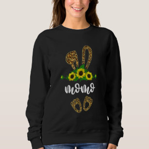 Fun Bunny Momo Bunny Sunflower Easter Day Grandma Sweatshirt