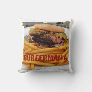 Fun Burger Pillow! Throw Pillow