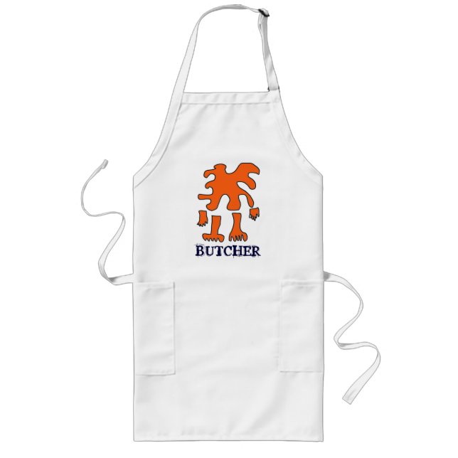 Fun Butcher Apron! Long Apron (Front)