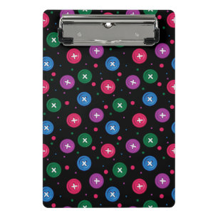 Fun Buttons & Dots Mini Clipboard