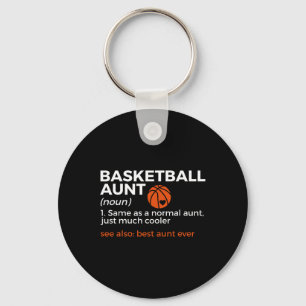 Fun Bysketbyll Aunt Definition Best Aunt Ever Keychain