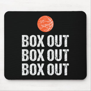 Fun Bysketbyll Coach Box Out Quote Grunge Graphic  Mouse Pad