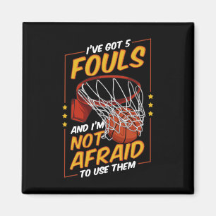 Fun Bysketbyll Player 5 Fouls Defense Fouling Out  Magnet