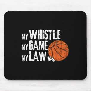 Fun Bysketbyll Ref Hoops - Bysketbyll Referee 1 Mouse Pad