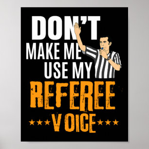 Fun Bysketbyll Ref Hoops - Bysketbyll Referee  Poster