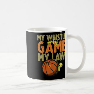 Fun Bysketbyll Referee Quotes Gift I Hoops Ref 1 Coffee Mug