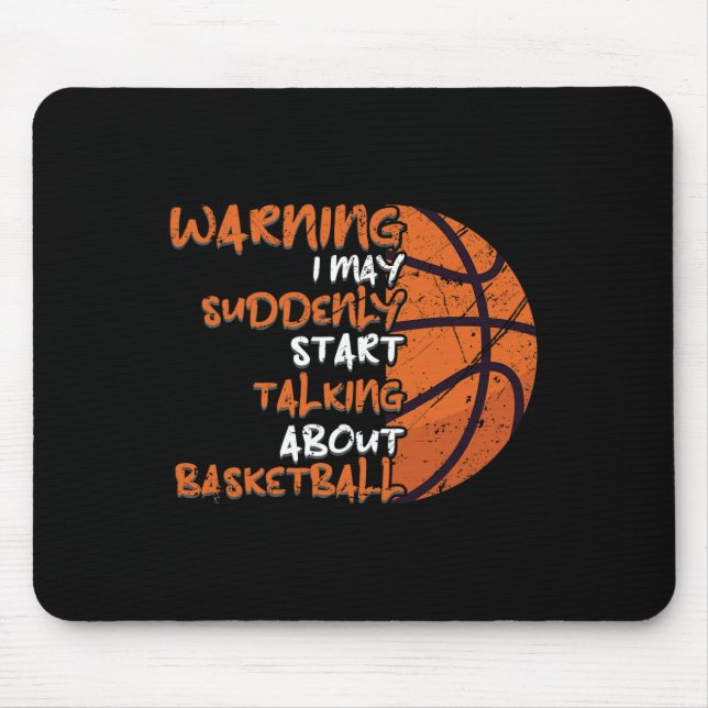 Fun Bysketbyll Top  Mouse Pad (Front)