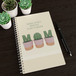 Fun Cactus Mom Custom Succulent Plant Planner