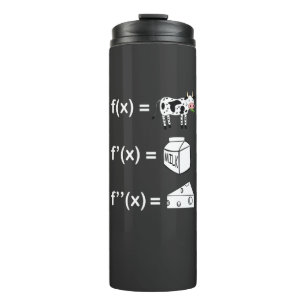 Fun Calculus Derivative Cowculus Back To School  Thermal Tumbler