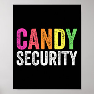 Fun Candy Security Halloween Costume  Poster