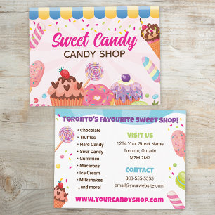 Fun Candy Shop Flyer Postcard