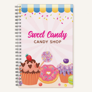 Fun Candy Shop Notebook Journal