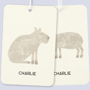 Fun Capybara Personalized Name Air Freshener