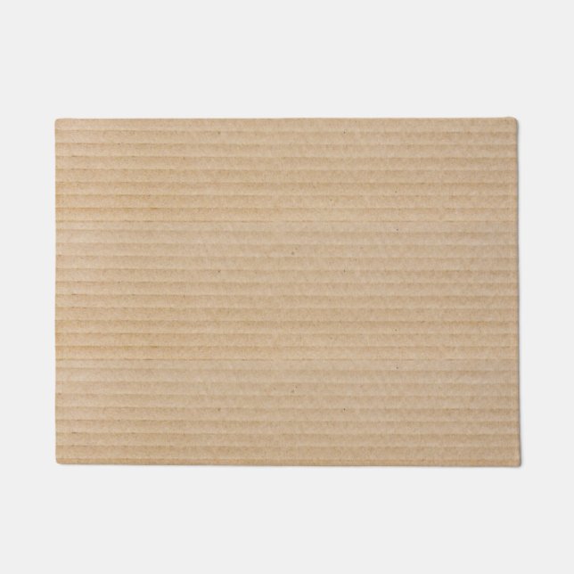 Fun Cardboard Box Texture Pattern Doormat (Front)
